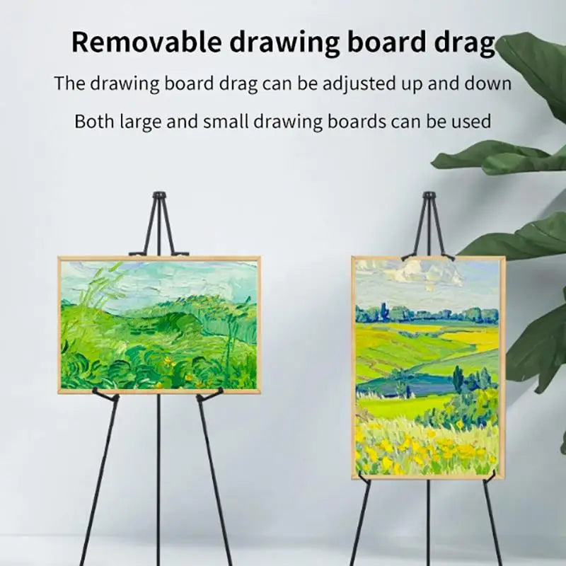 Metal Tripod Easel Stand — Adjustable Height Support for Artists