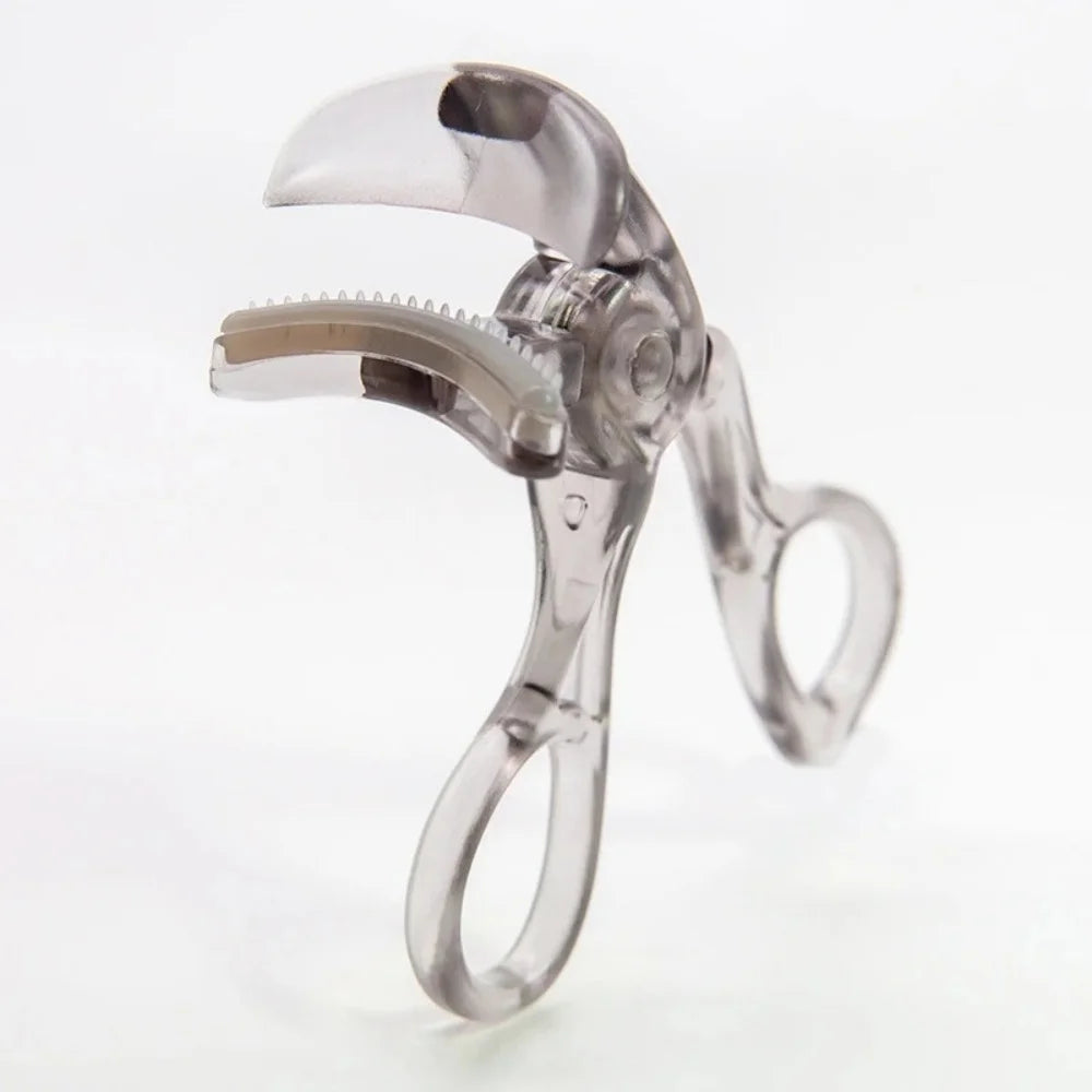 Dual-Type Eyelash Curler with Comb — Wide and Partial Clip Options