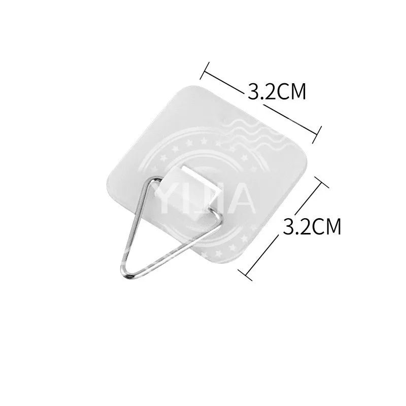Invisible Adhesive Plate Hangers — Self-Adhesive Wall Hooks for Dishes