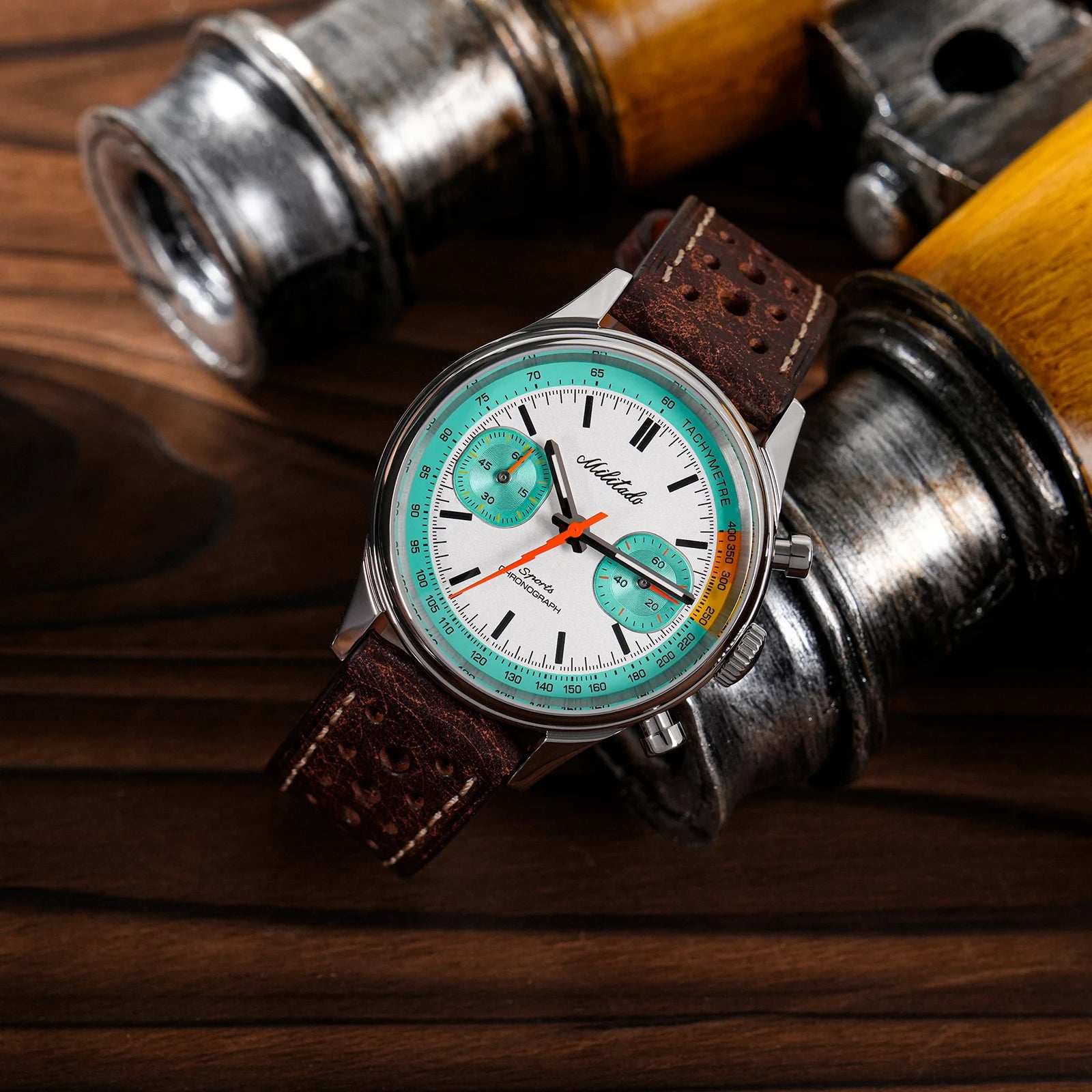 militado ML23 Quartz Chronograph Watch — Stainless Steel & Sapphire Crystal
