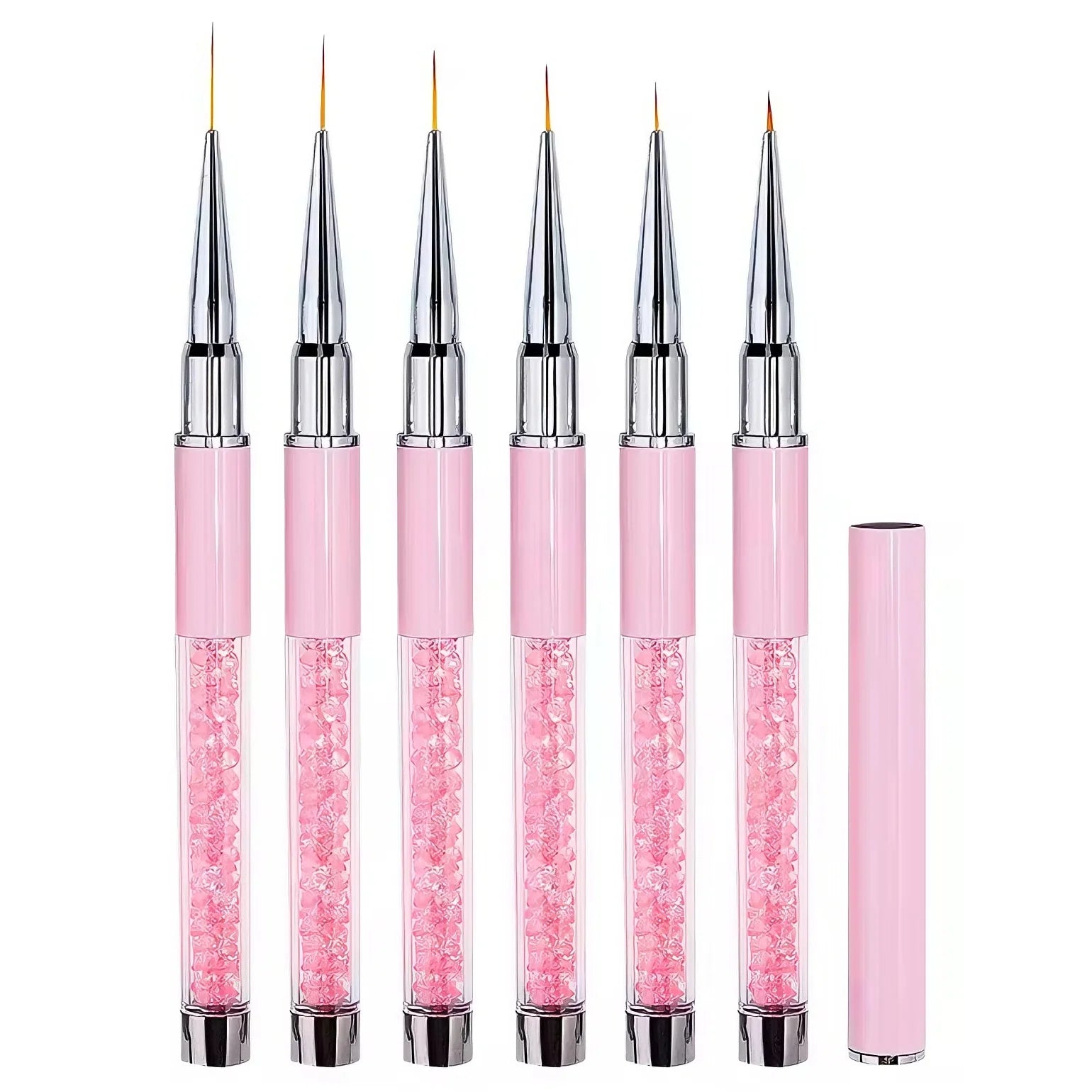 Nail Art Liner Brush Set — 6-Piece Ultra Fine Detailing Kit for Nail Design