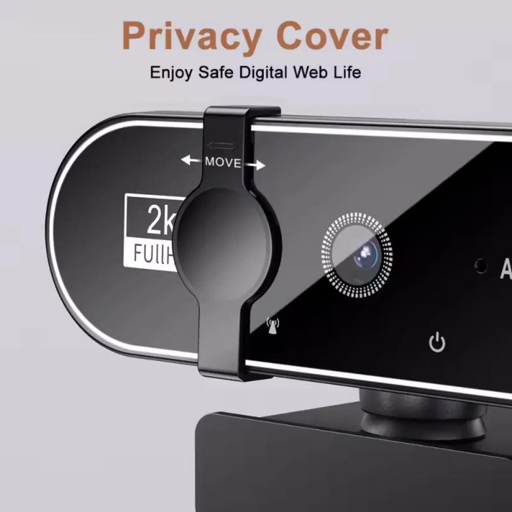 High-Definition Autofocus Webcam — Integrated Microphone for Streaming & Video Calls