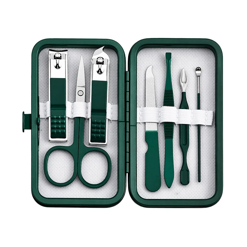 LGRAMER 7-Piece Nail Clipper Set — Professional Manicure & Pedicure Kit