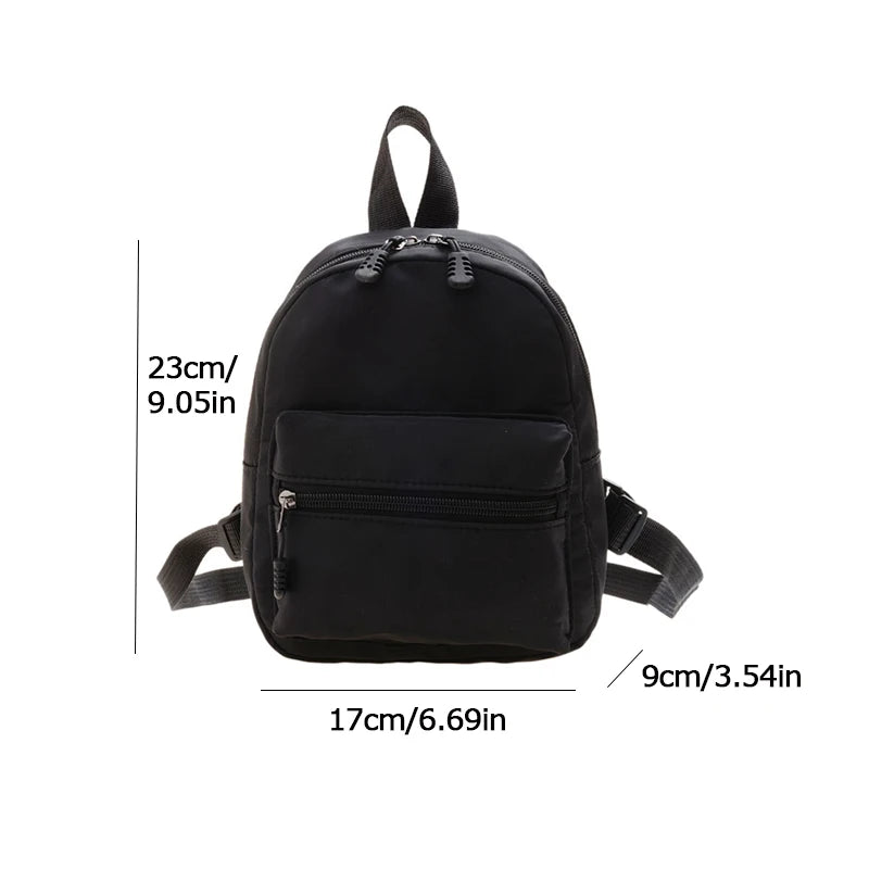 Mini Nylon Women's Backpack — Stylish Small Rucksack for Daily Use