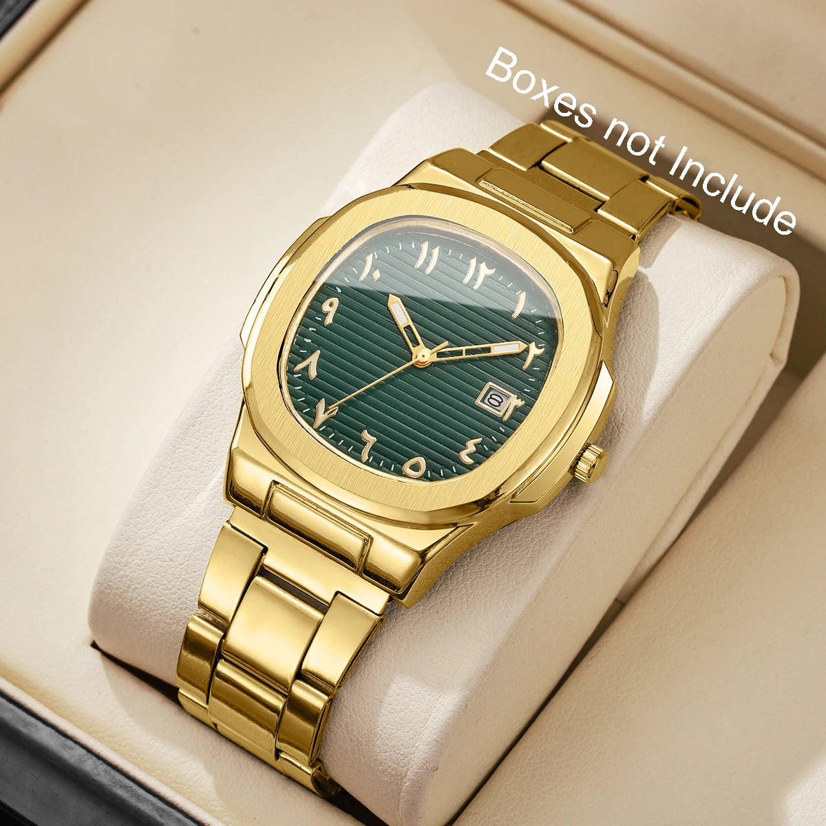 yolako Men's Business Watch — Square Dial Quartz Wristwatch with Calendar