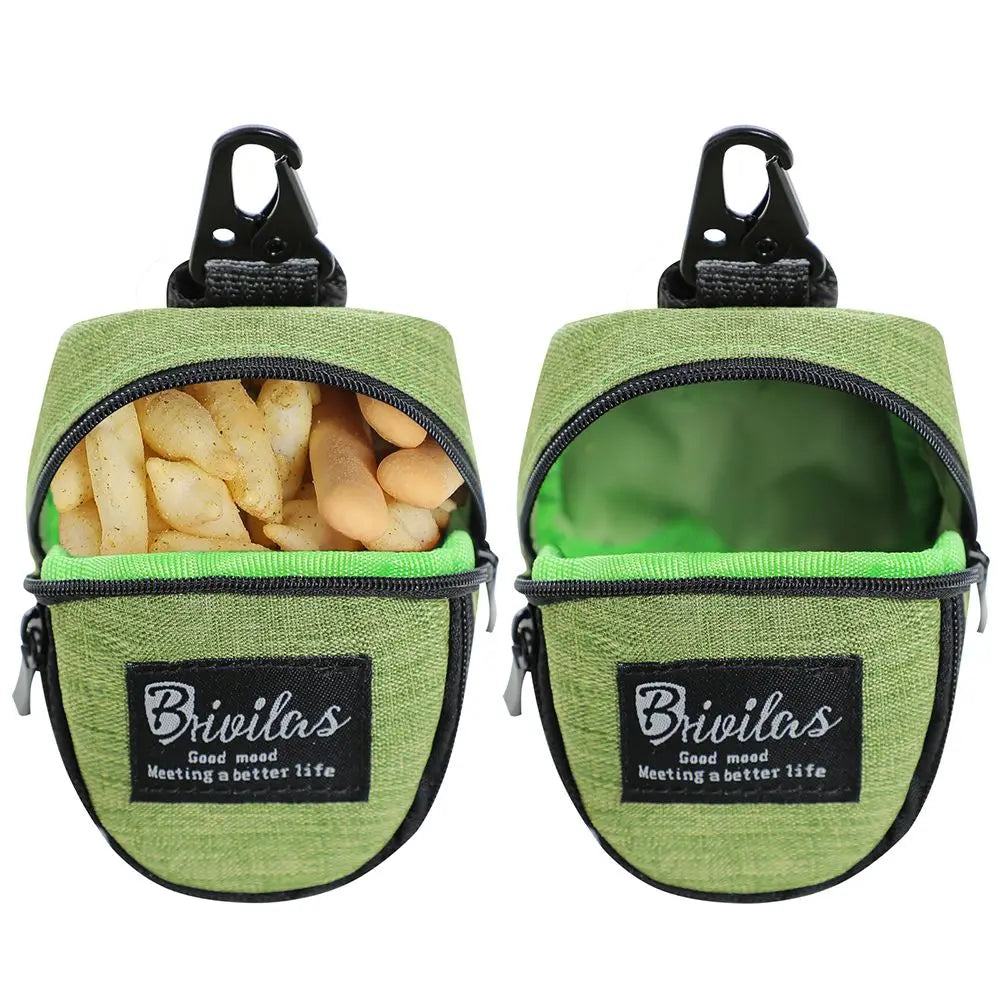 Portable Dog Treat Pouch — Multifunctional Training Bag & Waste Bag Dispenser