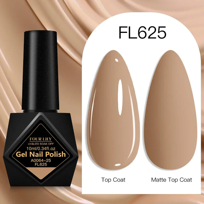 Four Lily Gel Nail Polish — Long Lasting Semi-Permanent Manicure Set
