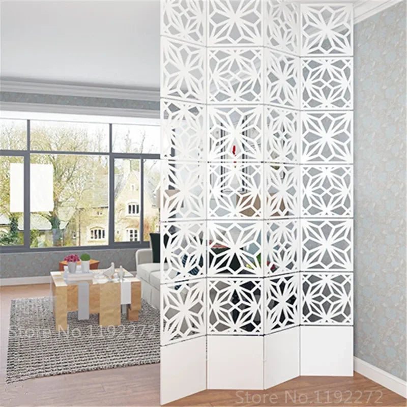 Modern Hollow Hanging Screen — Decorative Room Divider Partition