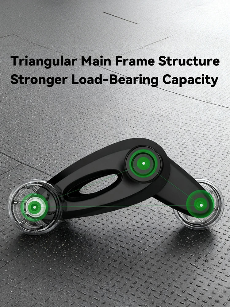 Four-Wheel Ab Roller — Core and Abdominal Strength Trainer