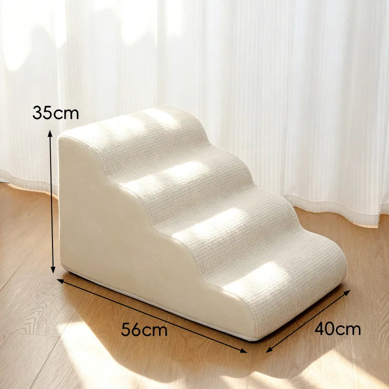 Pet Stairs Foam Ramp — Non-Slip Step Ladder for Dogs and Cats