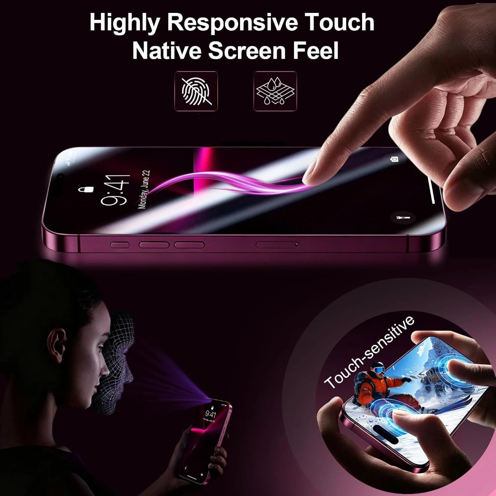 NNBILI Phone Screen Protector — Anti-Spy Glass