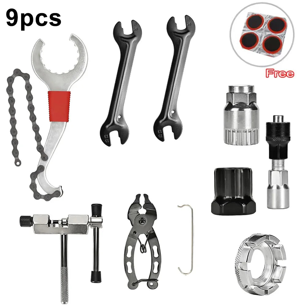 Professional Bike Repair Tool Kit — Comprehensive Maintenance Set for MTB and Road Bikes