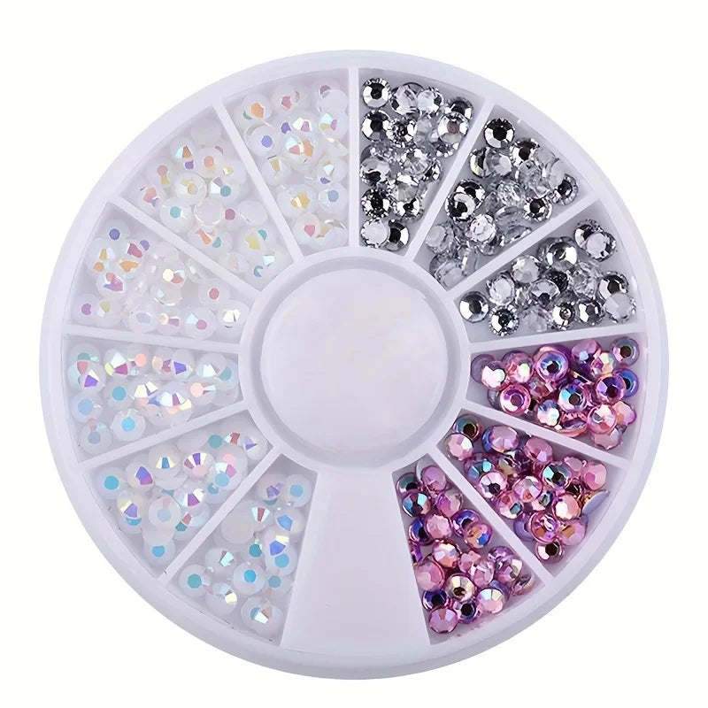 TaoTips Nail Art Rhinestones — Acrylic Crystal Gems for Manicure Decoration