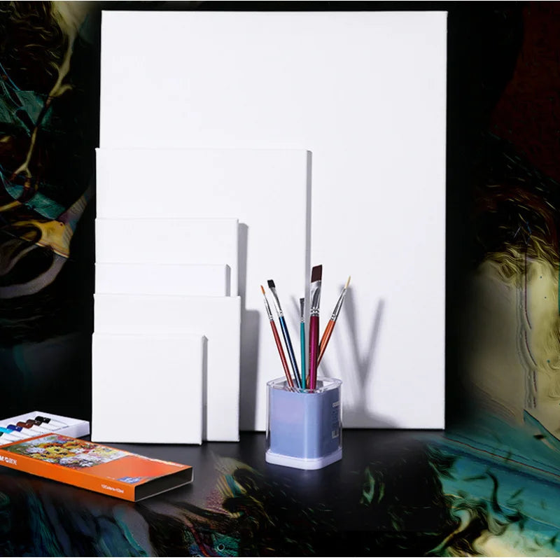 Stretched Cotton Canvas Frame — Professional Surface for Oil and Acrylic Painting