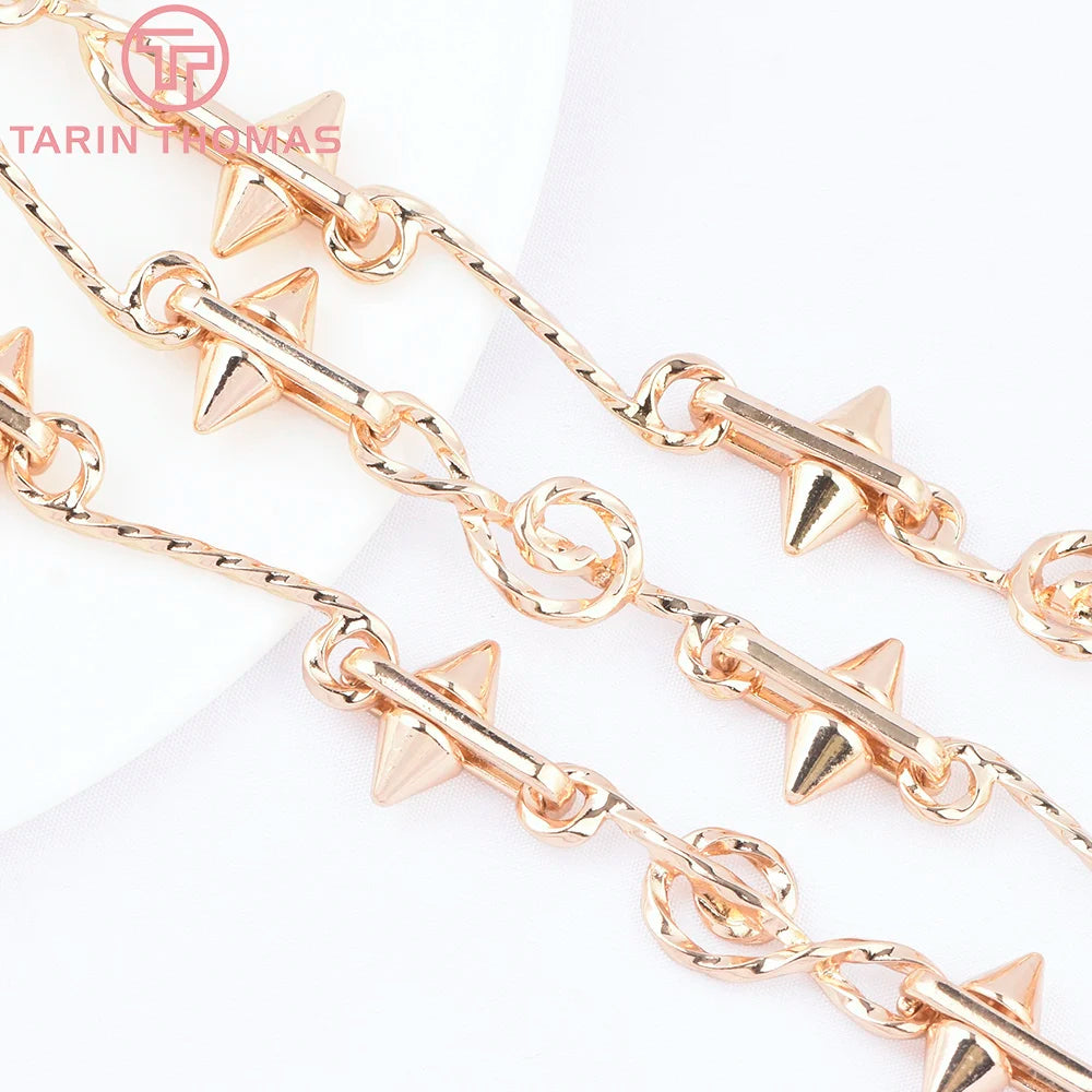 TARIN THOMAS Brass Jewelry Chain — 0.5 Meter DIY Necklace & Bracelet Link