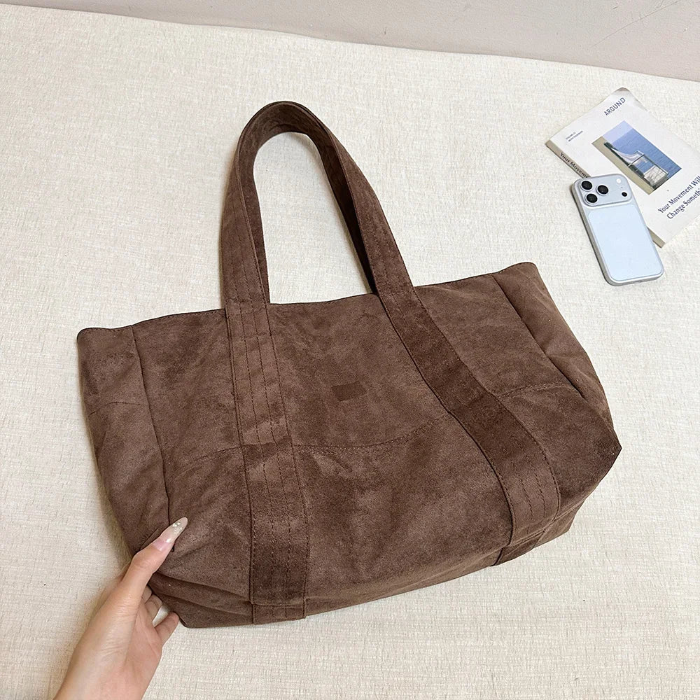 HuoHuo Women's Vintage Tote Bag — Large Capacity Shoulder Handbag