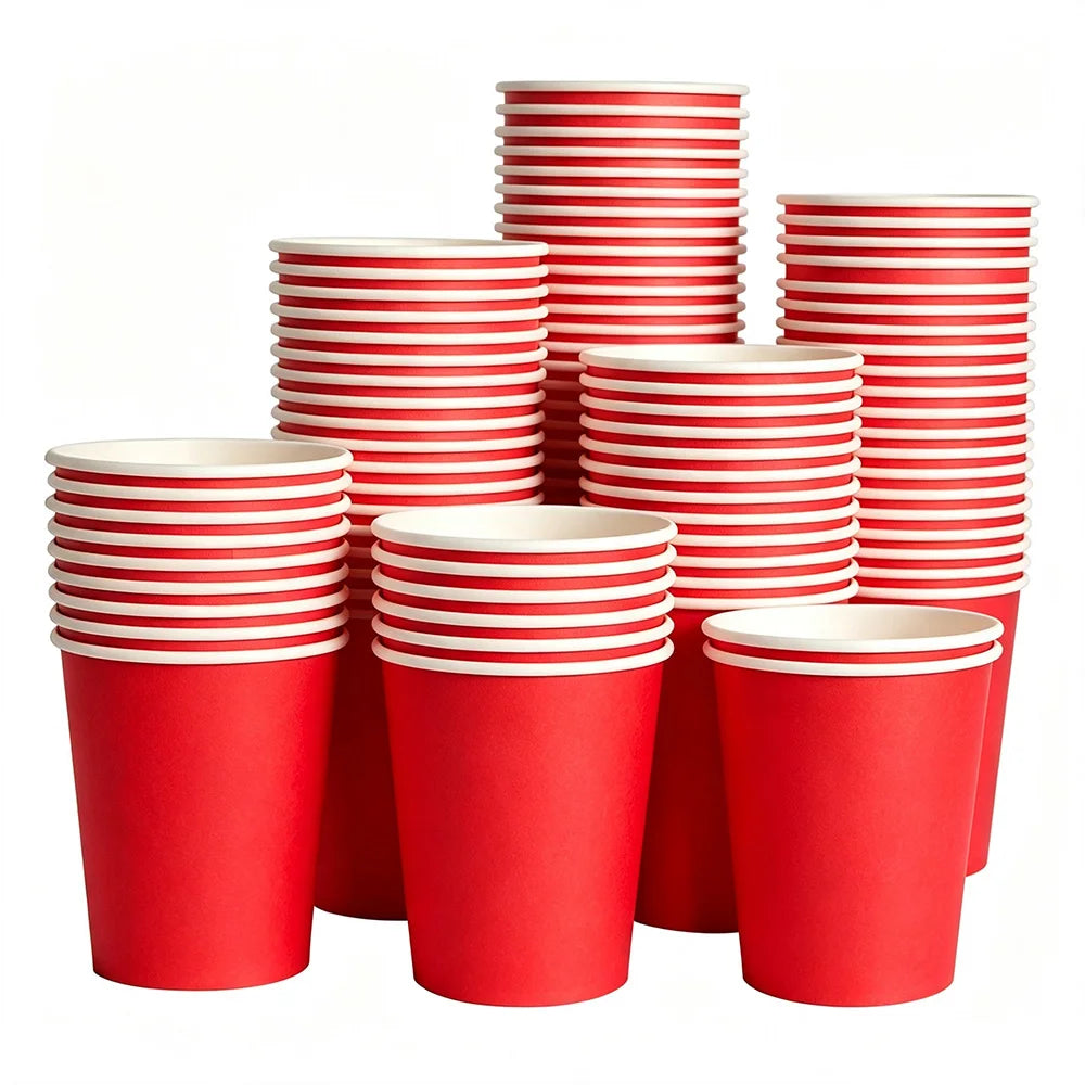 Solid Color Paper Plates — Disposable 7-Inch Party Tableware