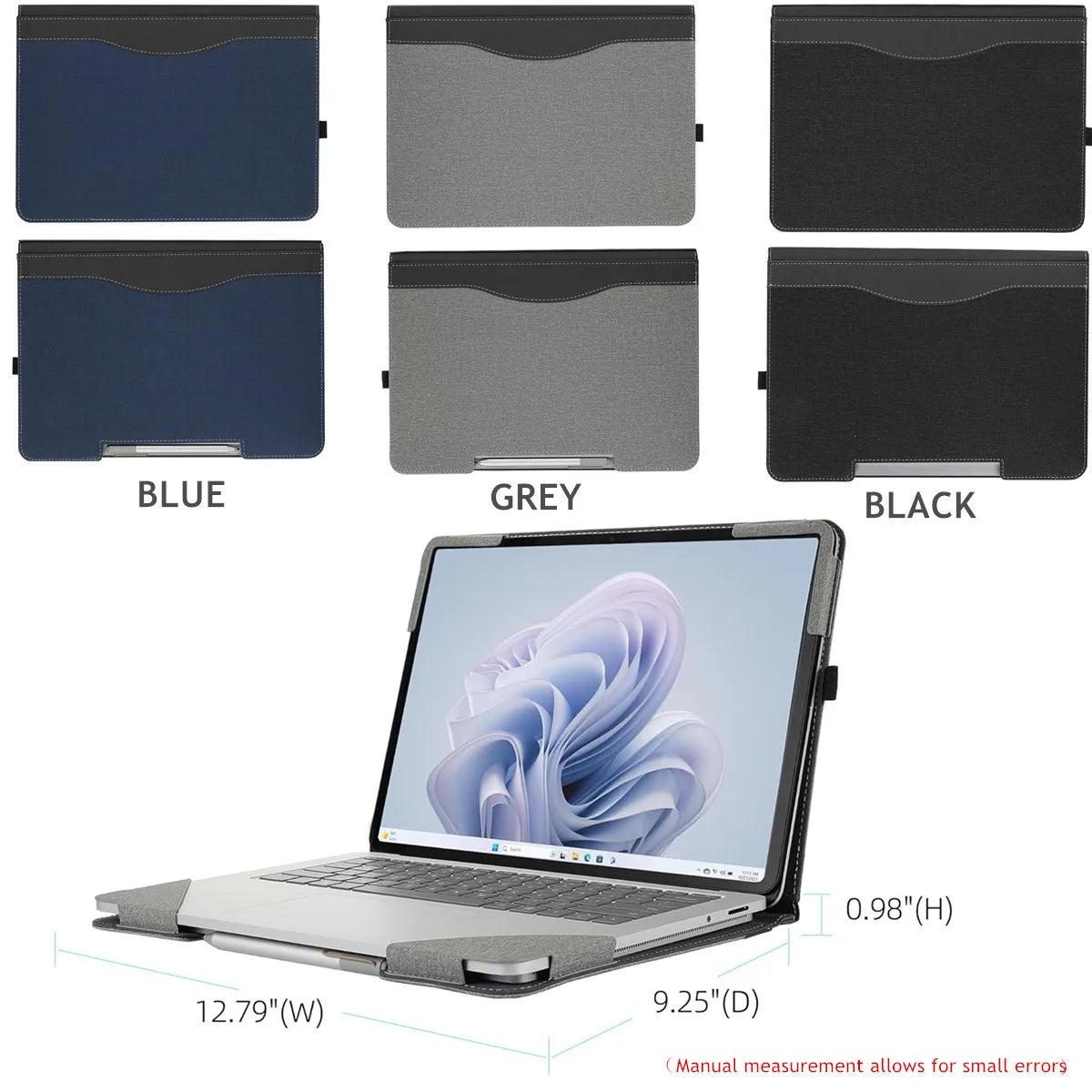 YNMIWEI PU Leather Laptop Sleeve — Protective Case for 14.4 Inch 2-in-1 Laptops