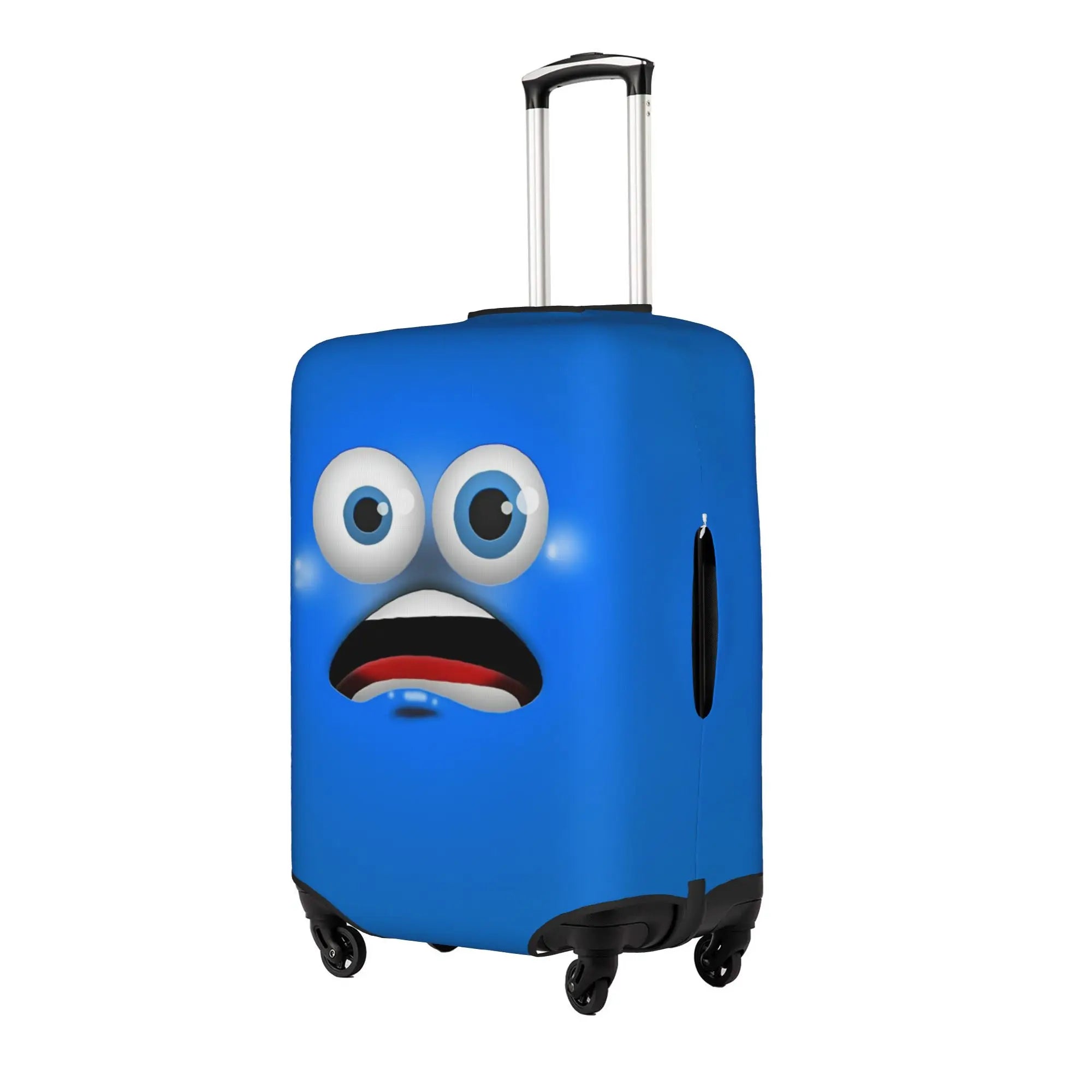 Funny Face Luggage Cover — Protective Cartoon Suitcase Protector