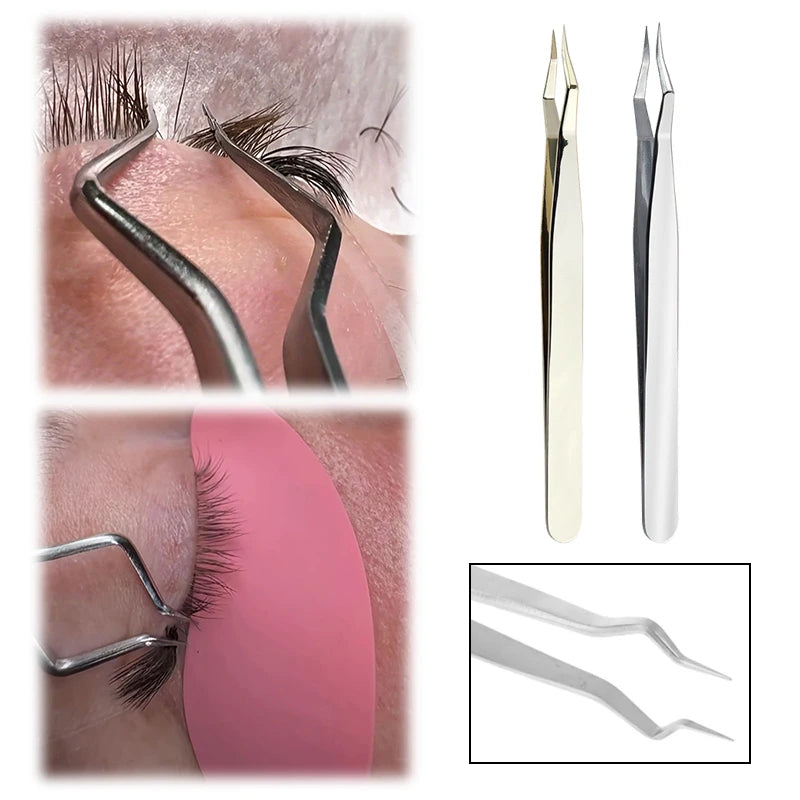JETTING Lash Extension Tweezers — High Precision Stainless Steel Beauty Tool
