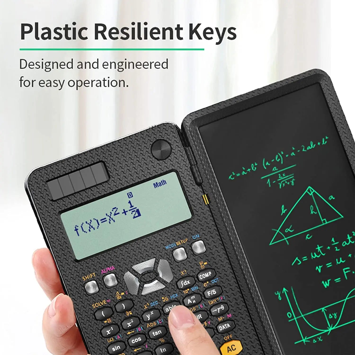 NeWYeS Solar Scientific Calculator — Integrated LCD Notepad & Stylus
