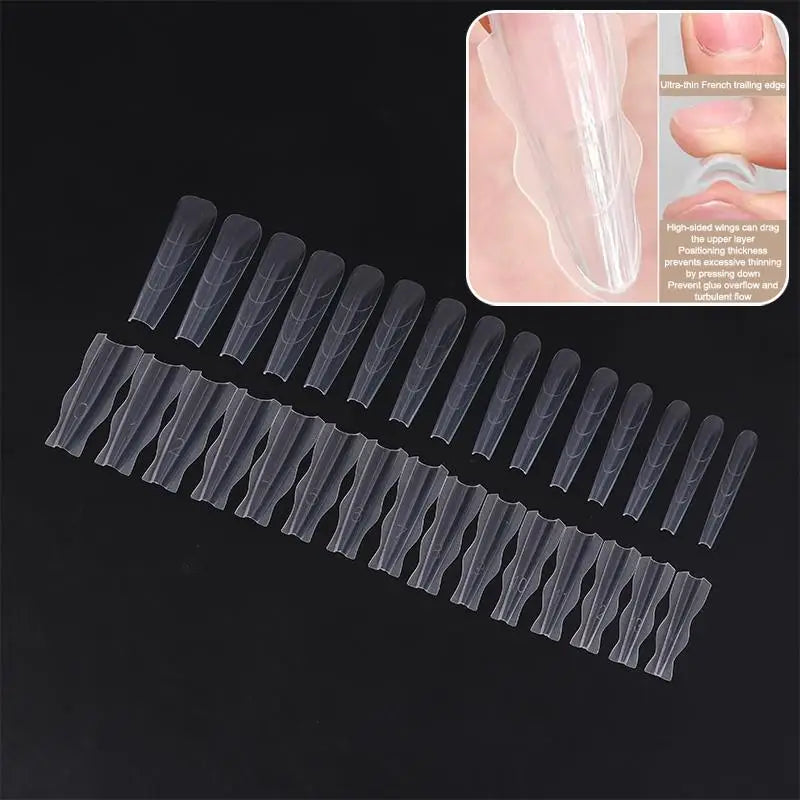 60Pcs Poly Dual Nail Forms — Fast Shaping Gel Extension Tool