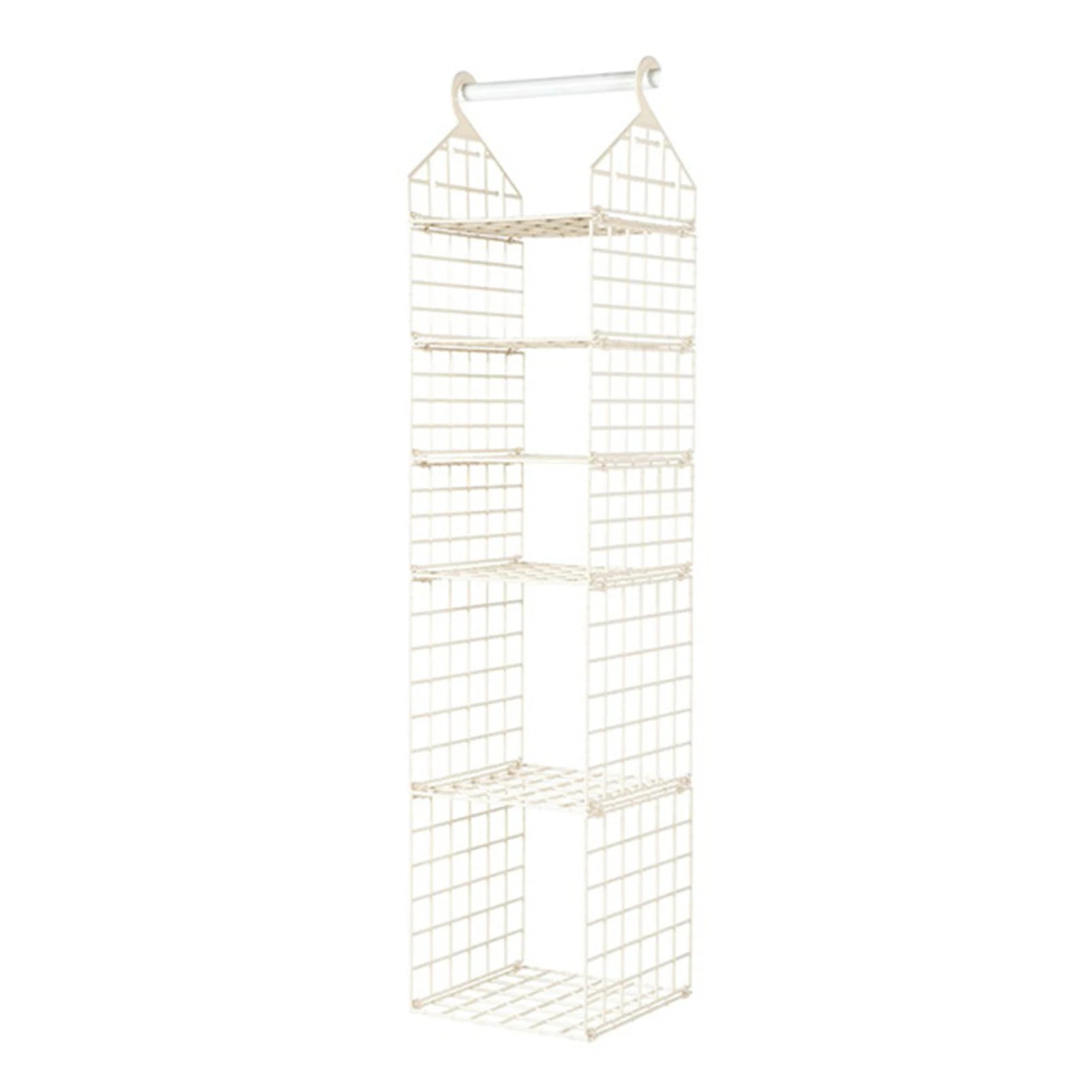 Aihogard Foldable Hanging Closet Organiser — Multi-Tier Wardrobe Storage Basket