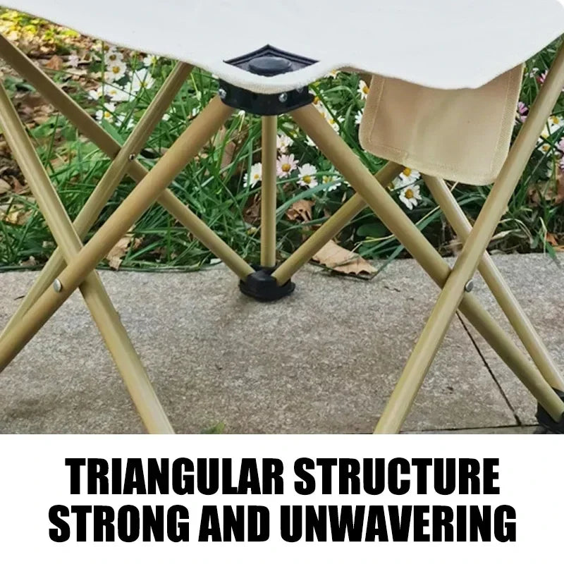 Portable Folding Outdoor Chair — Lightweight Camping Seat with Storage Bag