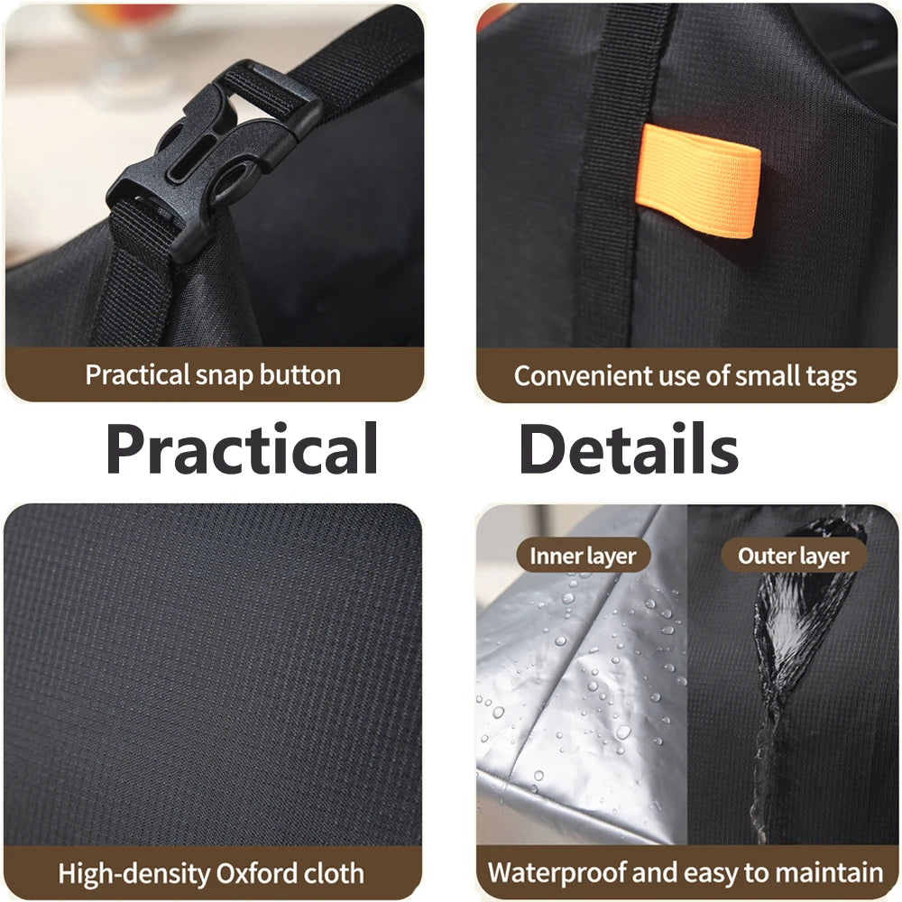 halilulu Insulated Lunch Bag — Large Capacity Leakproof Cooler Tote