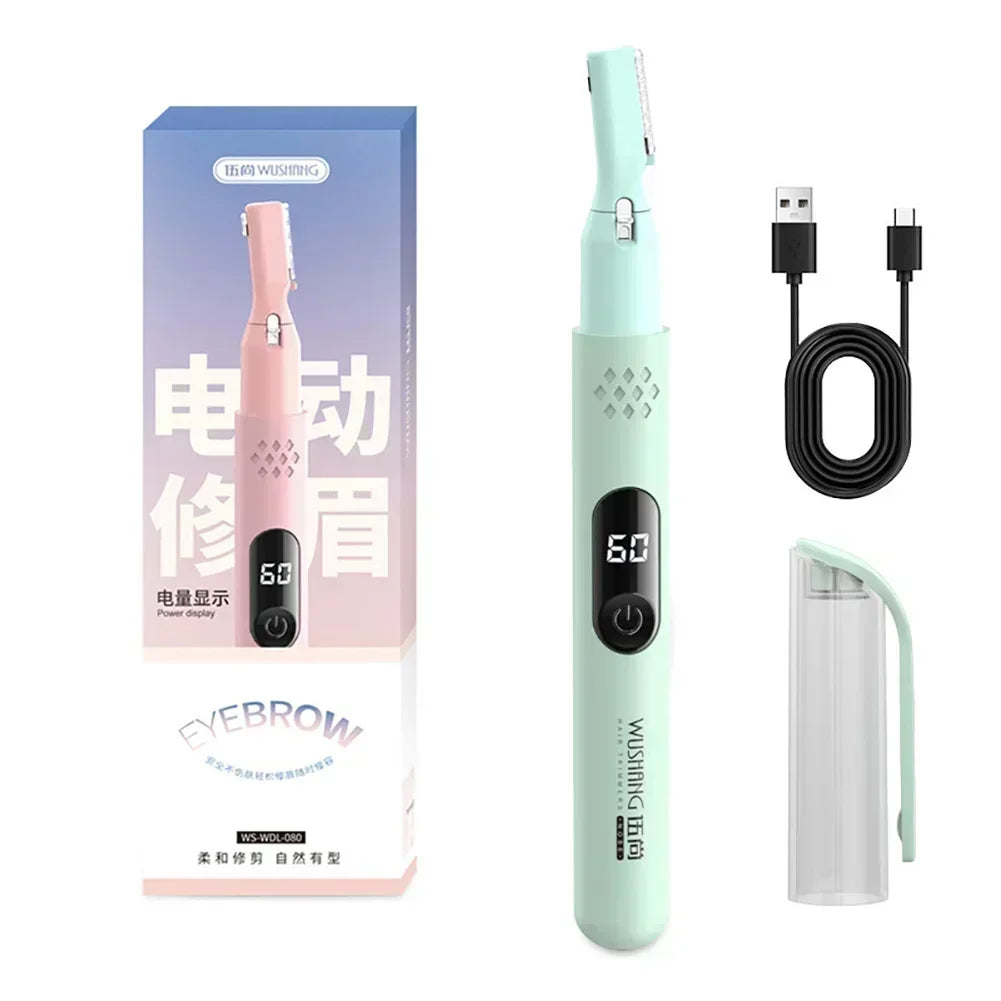 Portable Electric Eyebrow Trimmer — Multifunctional Facial Hair Remover