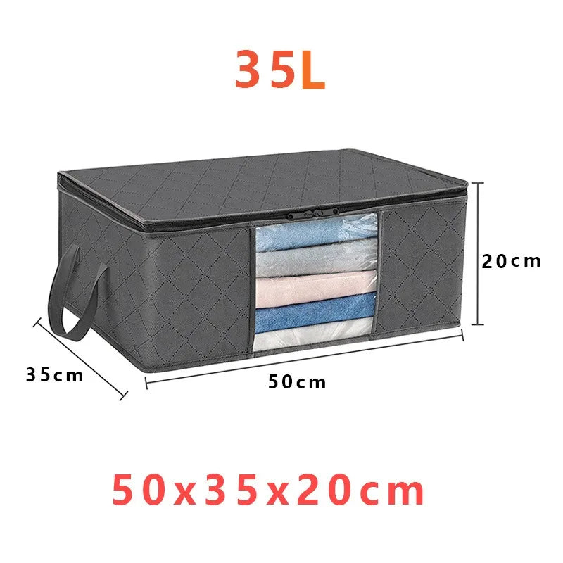 Foldable Clothes Storage Bag — Large Capacity Organizer for Bedding
