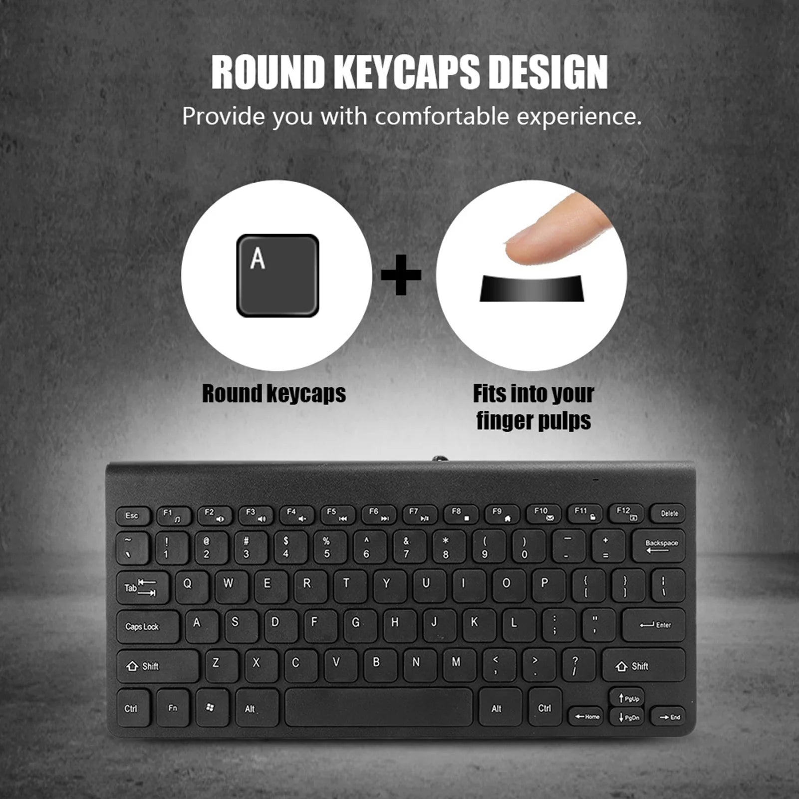 zyyini Ultra Thin Wired Keyboard and Mouse Combo — Compact USB Desktop Set
