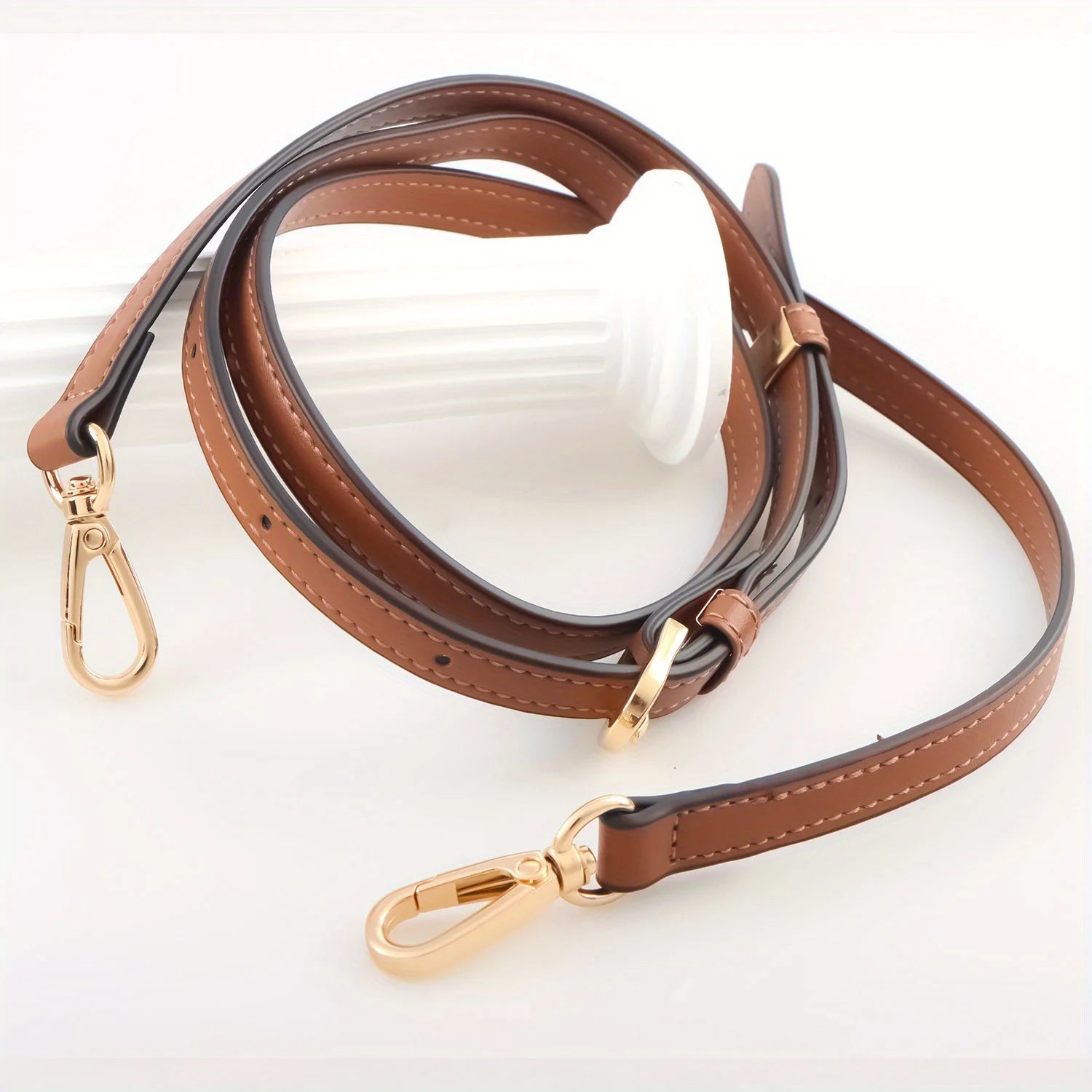 LEBATSION Leather Purse Strap — Adjustable Replacement Shoulder Strap for Handbags