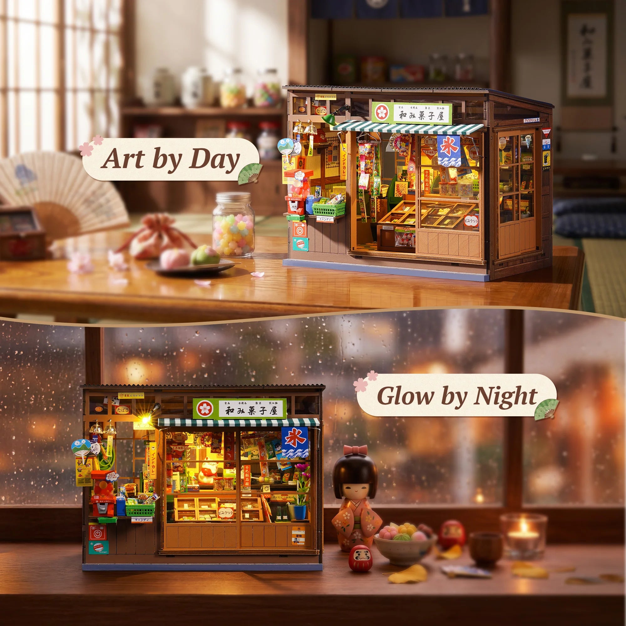 Rolife DIY Book Nook Kit — Nostalgic Japanese Corner Shop 3D Puzzle