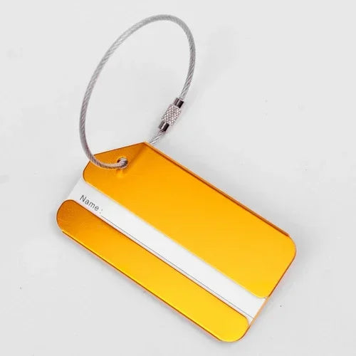 eTya Aluminum Alloy Luggage Tag — Durable Suitcase ID Holder for Travel