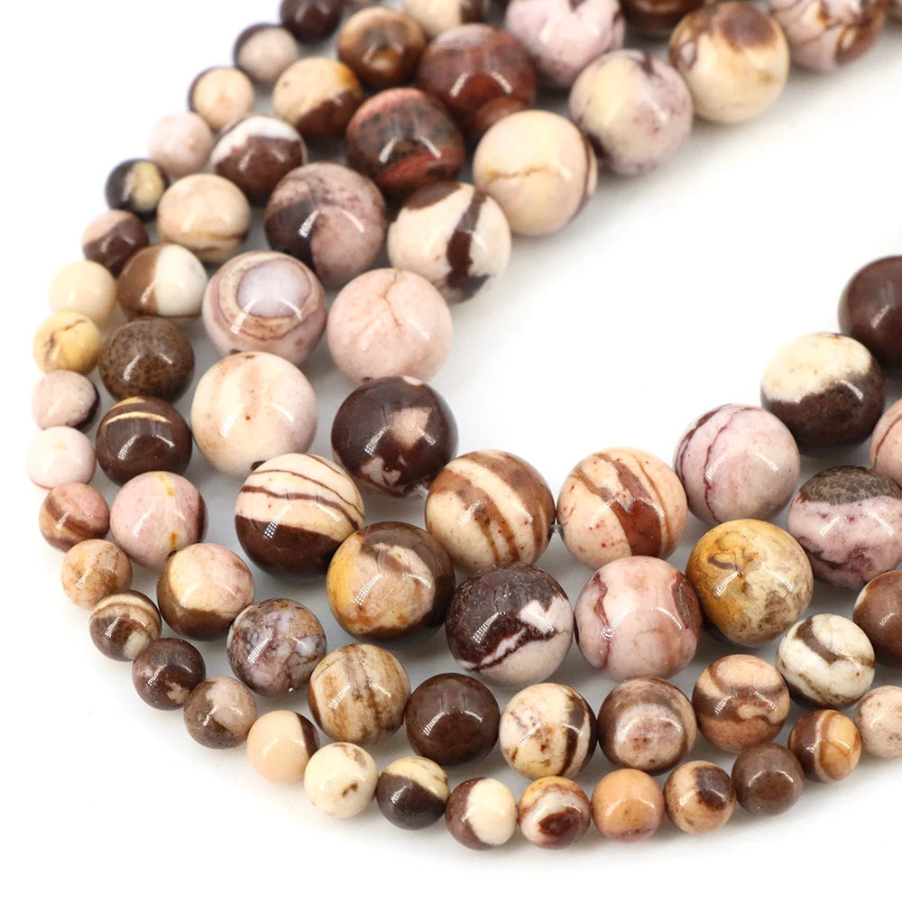 Natural Stone Gemstone Beads — Round Crystal Spacers for Jewelry Making
