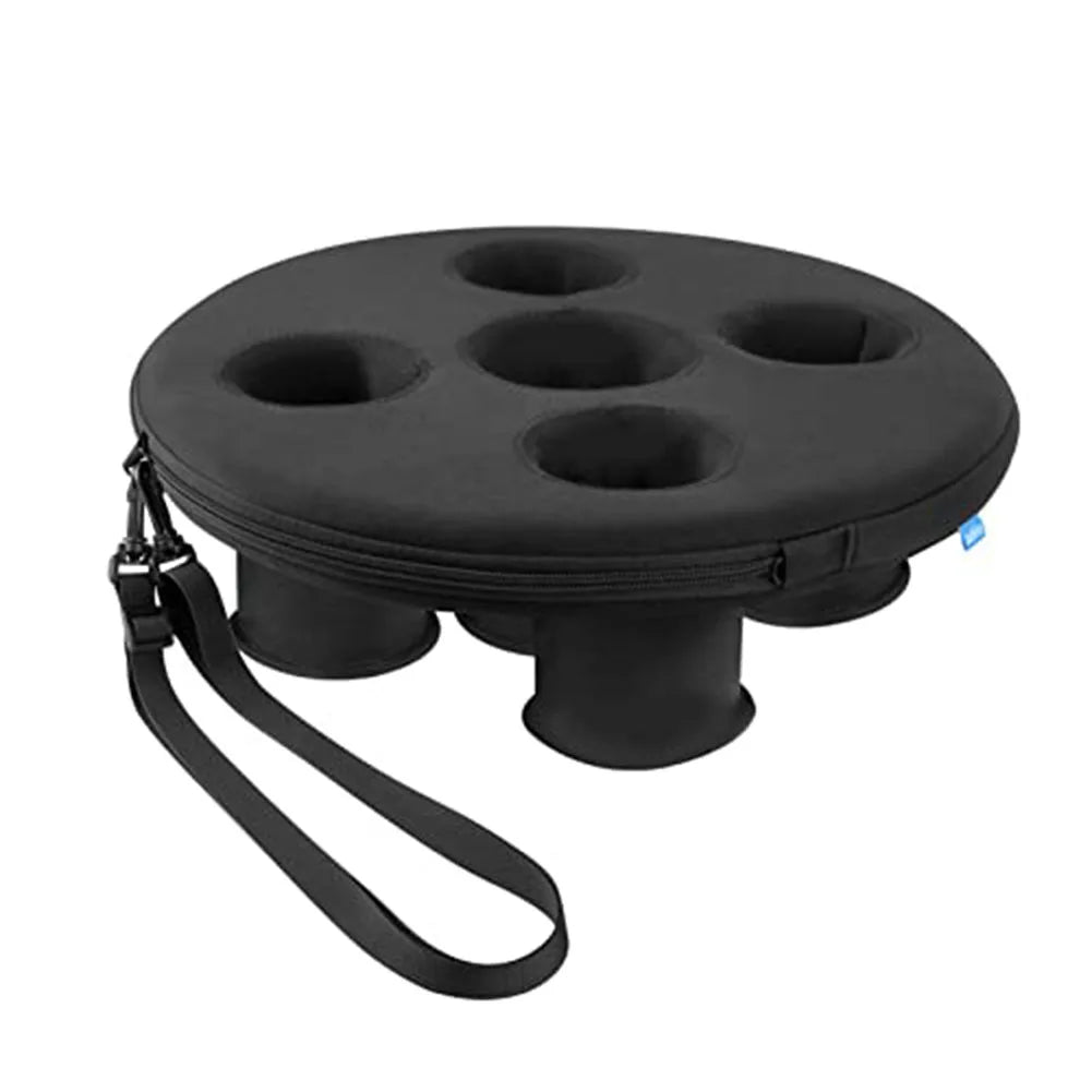 Floating Drink Holder — 5-Hole Foam Beverage Caddy for Pools & Spas