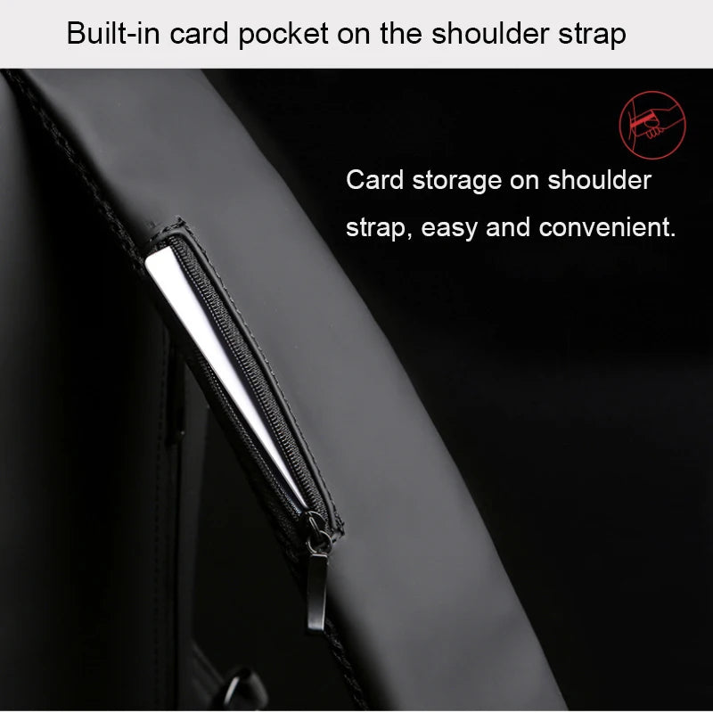 Multi-functional Sling Bag — Waterproof Crossbody Chest Pack with USB Port