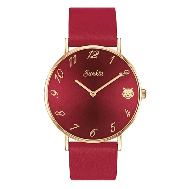 LIGE Luxury Rotating Quartz Watch — Sparkling Crystal Women's Fashion Accessory