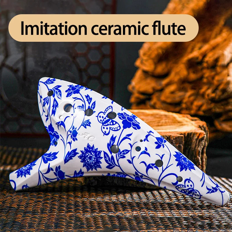 12-Hole Resin Ocarina — Beginner Friendly Musical Instrument, Ac Key
