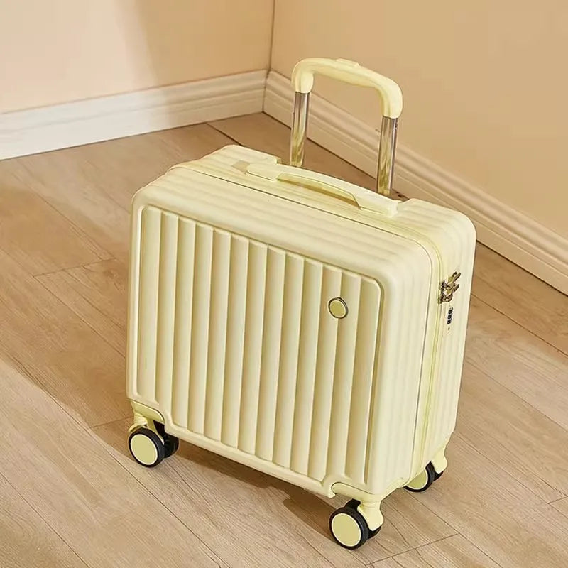 18-Inch Lightweight Travel Luggage — Hard Shell Spinner Suitcase with Combination Lock