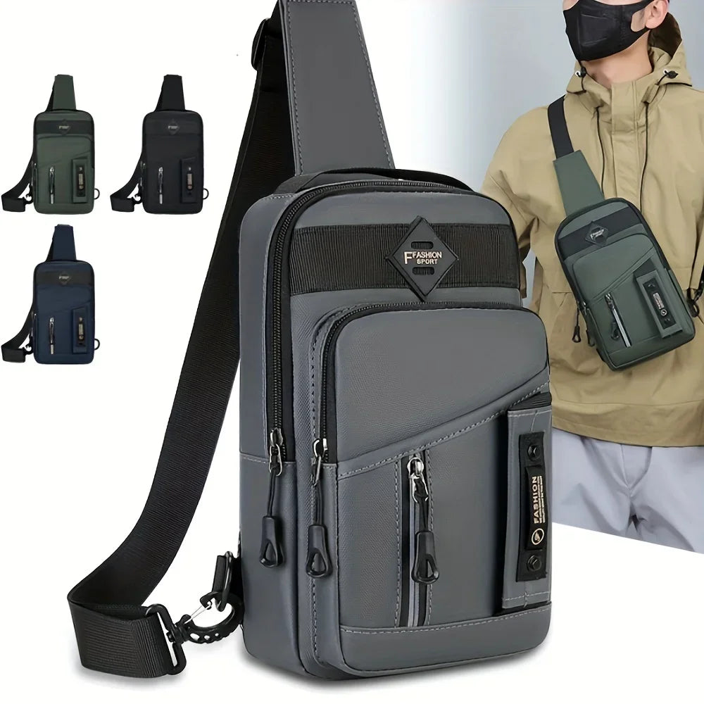 Men's Multifunctional Chest Bag — Crossbody Sling for Travel and Daily Commute