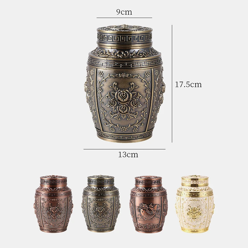 Metal Pet Memorial Urn — Keepsake Cremation Box for Small Animals