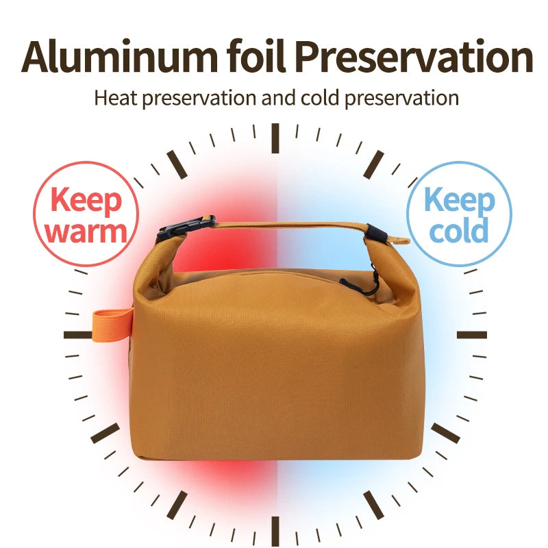 halilulu Insulated Lunch Bag — Large Capacity Leakproof Cooler Tote