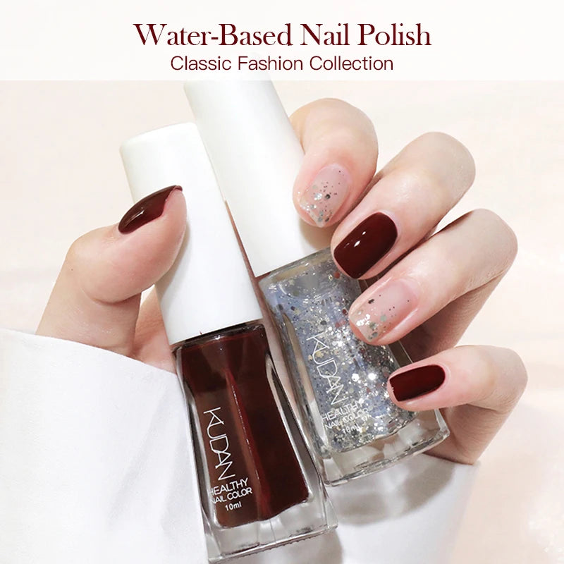 Four Lily Quick Drying Nail Polish — Water-Based Long Lasting Formula, 6-Piece Set
