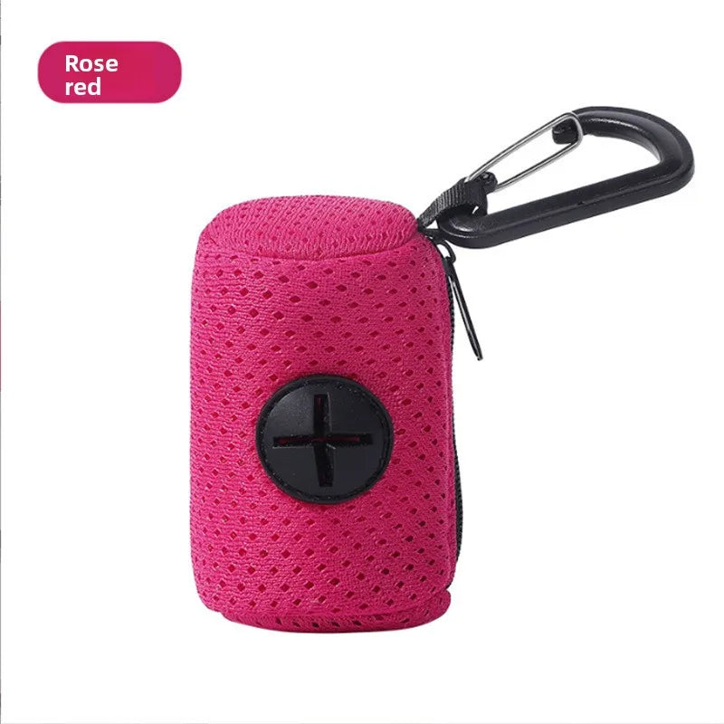 Hanging Dog Poop Bag Dispenser — Convenient Pet Waste Holder for Walks