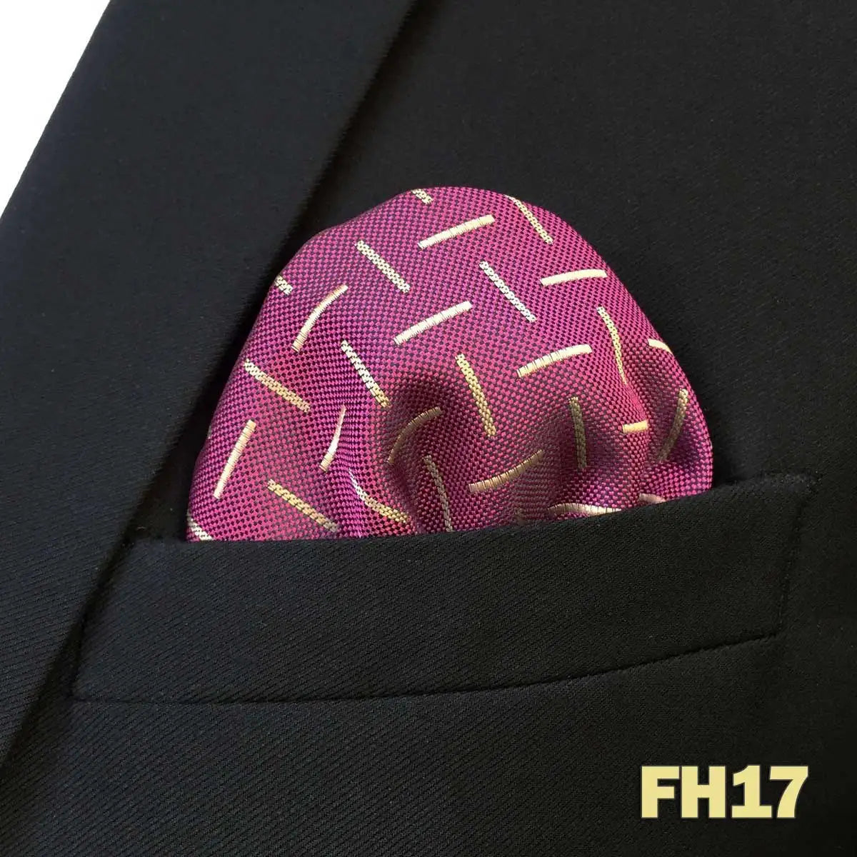 shlax&wing Men's Paisley Pocket Square — Elegant Microfiber Handkerchief for Suits