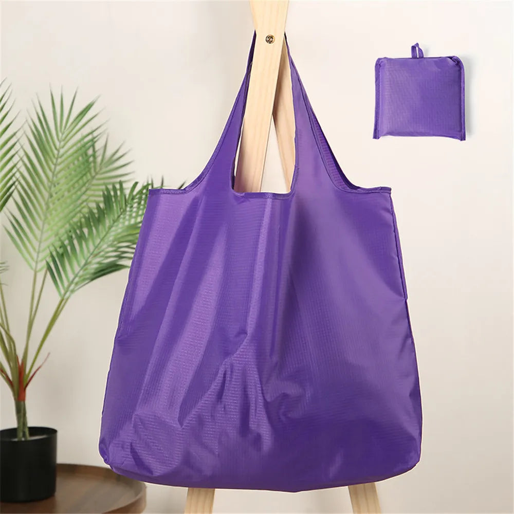 Reusable Oxford Cloth Shopping Bag — Foldable & Machine Washable Tote