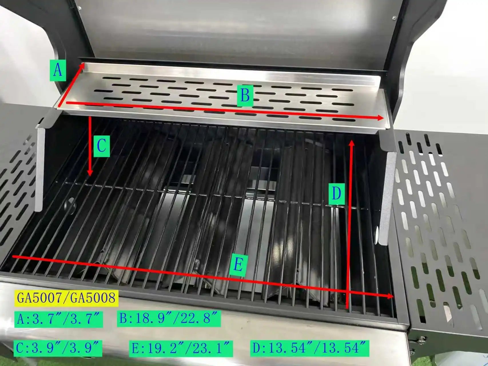 Stainless Steel 3-Burner Propane Grill — Compact Outdoor Gas Barbecue