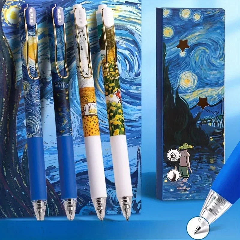 Retractable Gel Pen Set — Smooth Writing for School and Office